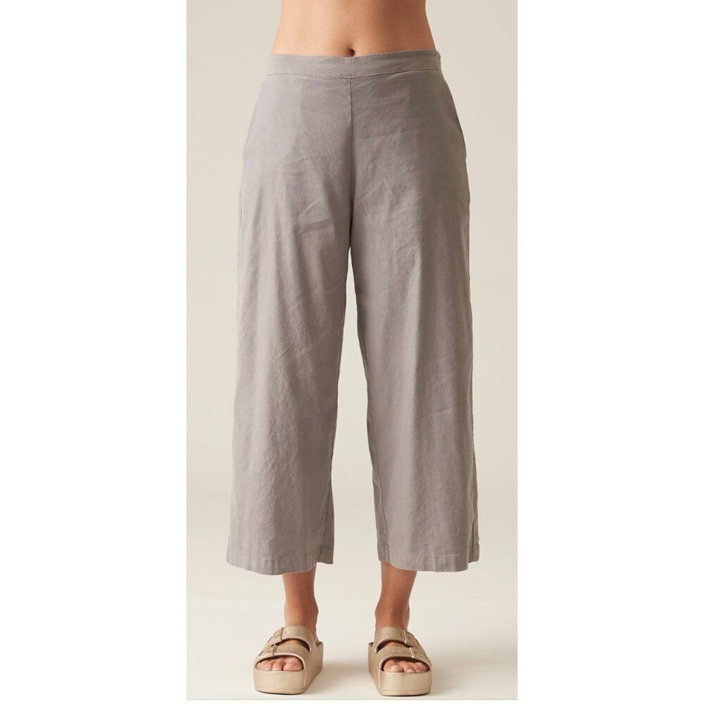 CUT LOOSE ANTHROPOLOGIE Crop Wide Leg taupe PANTS sz S M